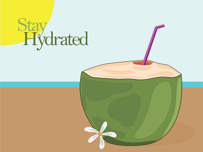 Stay Hydrated design graphic design illustration