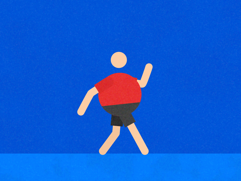 Confident Walk 2d animation after effect character animation confident minimalist design walkcycle