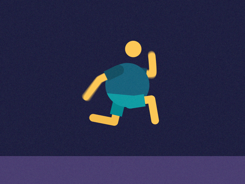 Runcycle v001 2d animation after effects character animation minimalist design run cycle