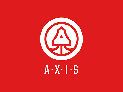 Day1 axis circle dailylogochallenge design firstday logo red rocketship vector
