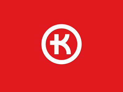 Day4 4day dailylogochallenge design k logo publictravel red simpleletterlogo vector