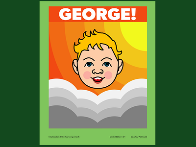 George!! design illustration poster typography vector