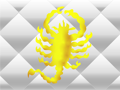 Drive design drive flat gradient icon illustration logo scorpion vector