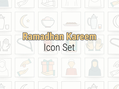 Ramadhan Icon Set arab arabian arabic art cattle collection colorful design element fasting food graphic holy holy book icon iftar illustration islamic isolated man