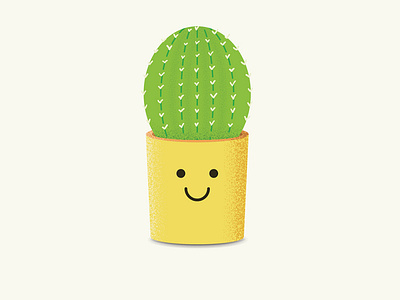 cute smile cactus