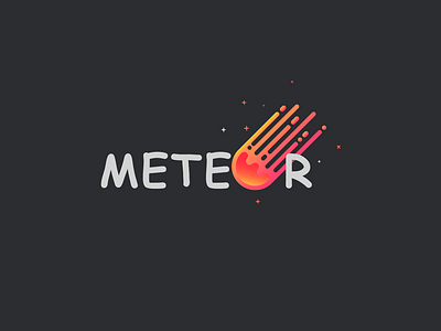 Dark Meteor Dust | GreyNade art artwork brand logo branding dribbble dribbbleweeklywarmup earth fire galaxy gradient greynade hot illustration logo logo design meteor minimal popular space stars