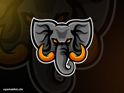 Elephant E-Sport Logo angry animal basketball character design elephant esport esportaddicts esportlogo football game gamer gaming illustration logo mamoth mascot mascotlogo player sport