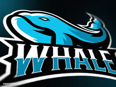 Whale E-Sport Logo animal basketball character design esport esportaddicts esportlogo fish football game gaming illustration logo mascot mascotlogo ocean sport whale
