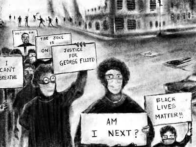 Illustration: Justice for George Floyd blacklivesmatter justiceforgeorgefloyd