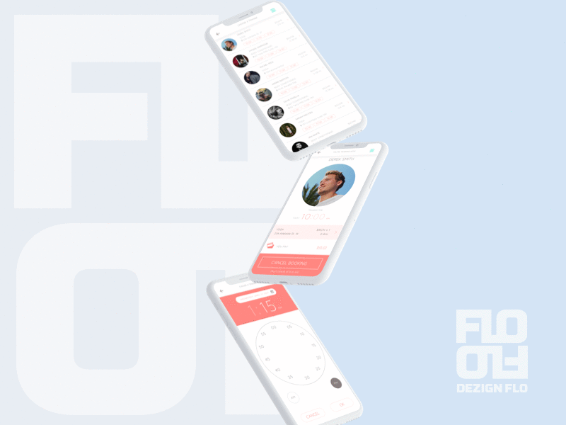 Fitness App - Trainer Booking Screens app fitness sketch ui ux wellness