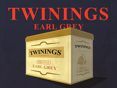 The Best Drink ! design earlgrey illustration illustrator perspective photoshop tea typography vector