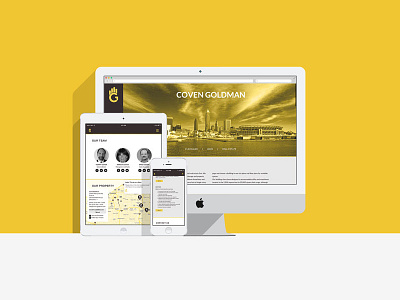 Coven Goldman website redesign coven estate gold real real estate redesign responsive web website