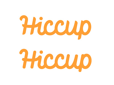 Hiccup ai branding connection hand lettering illustrator lettering logo script social vote