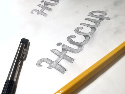 Hiccup Sketch app branding drawing logo pencil sketch social