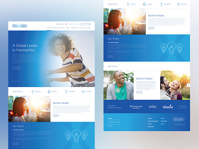 Healthcare Website care design gradient health healthcare interactive layout ui ux website