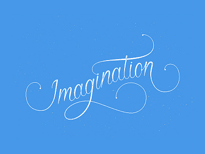 Imagination Lettering Distressed brush drawn hand lettering imagination lettering letters script texture type typography