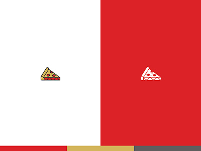 Pizza Icon 🍕 branding chicago deep dish distressed food icon illustration italian pie pizza sauce slice