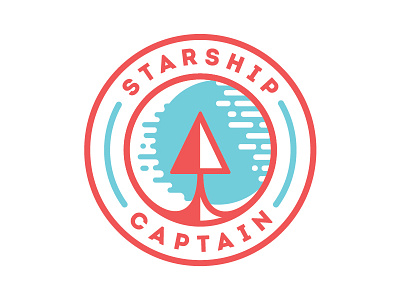 Starship Captain Badge badge board captain game ship star starship takeoff vector