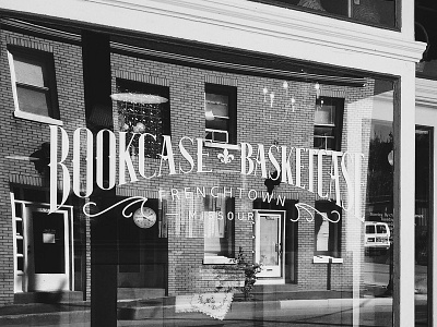 Bookstore Vinyl bookstore drawing drawn frenchtown hand lettering missouri sign vinyl window