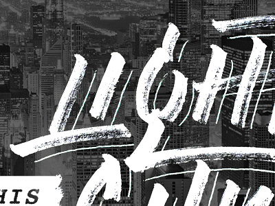 Hand Lettering brush distressed hand lettering lifestyle logo quick script