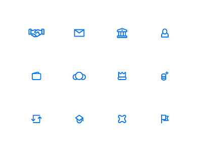 Free App Icon Set ai app attachment coin free icon icons illustrator line lineicon set wallet