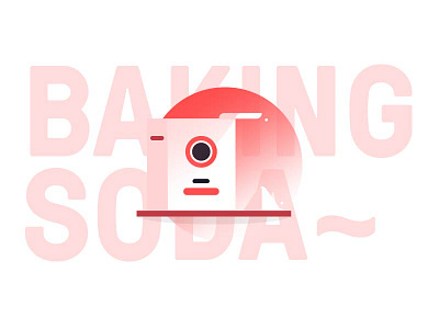 Baking Soda Illustration baking soda gradient illo illustration infographic powder sun