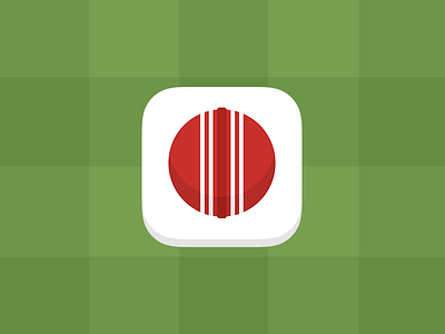 Cricket Icon app ball cricket flat grass icon ios iphone sport