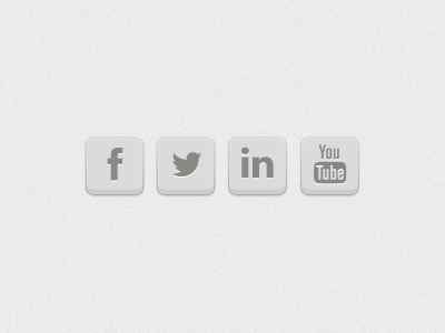 Social Buttons buttons facebook linkedin social twitter web website you tube