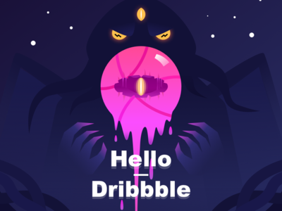 HelloDribbble～～ design illustration