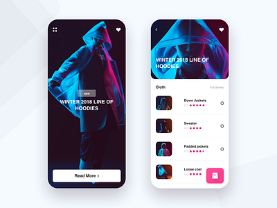 Fashion Mobile App ui