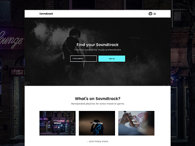 Sovndtrack graphic design layout design sovndtrack web design website
