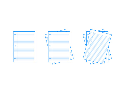 Paper Line Icons