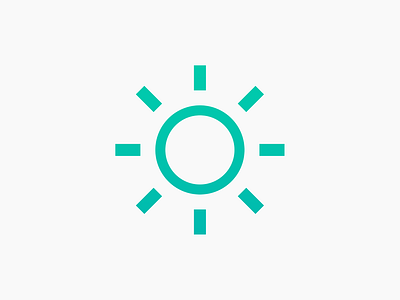 Sun Icon gradient icon icon design logo logo design music song song of the day sun