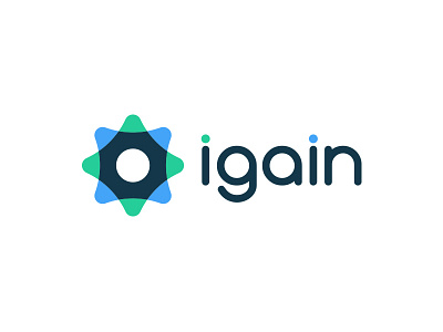 iGain Logo Concept brand branding concept gear icon igain logo logo design symbol