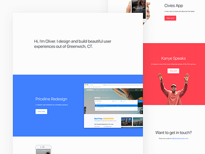 Personal Website Redesign civies kanye kanye west personal portfolio priceline priceline.com redesign website