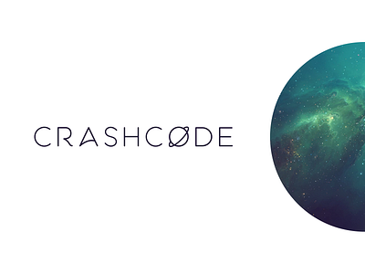 Crashcode Wordmark Concept code crash crashcode logo logo design planet space typeface wordmark
