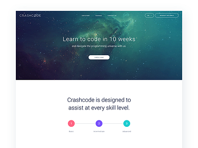 Crashcode Website Mockup code crash crashcode design layout ui uiux user experience user interface ux web design website