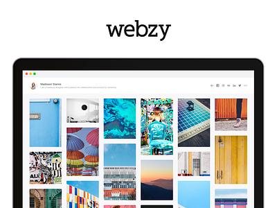 Webzy — Coming Soon portfolio ui user experience user interface ux web design website webzy