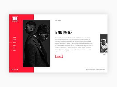 Artist Portfolio designs, themes, templates and downloadable graphic  elements on Dribbble