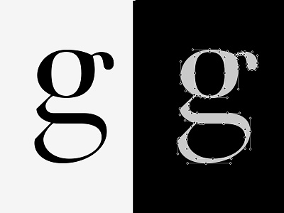 Letter design–"g" font typeface