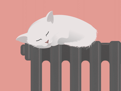 Happy kitty, sleepy kitty, purr, purr, purr animaiton cat motion design