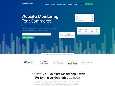 RapidSpike Homepage Design