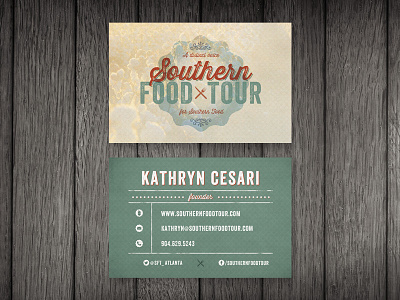 Southern Food Tour Business Cards