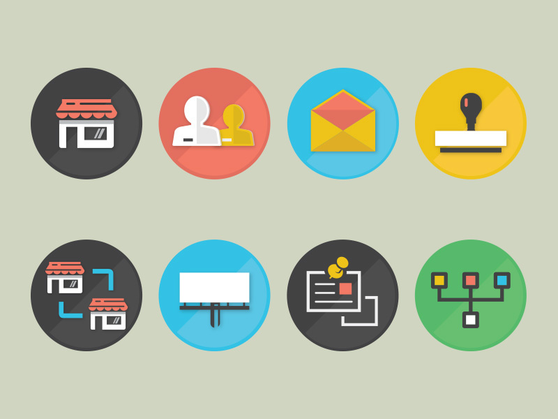 Brazzlebox Icons icon icons vector illustration illustrator new york atlanta austin business home profile endorsement