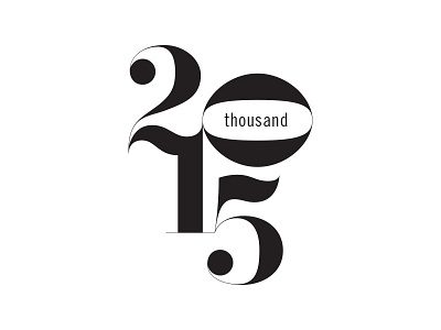 20thousand15 design editorial elegant fashion logo new years