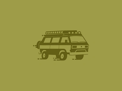 Go van, go! adventure colorado digital explore illustration logo mountains pnw vanagon vanlife vw