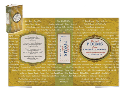 Best Poems of the English Language book cover book design graphic design typogaphy