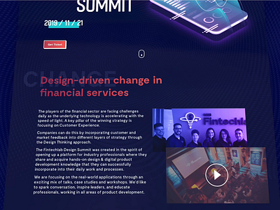 Design Summit Landing page desktop design events familyfinances header landingpage ui webdesign website website design
