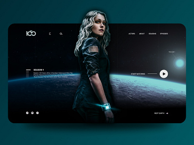 The 100 Concept concept design illustration ui ux web website