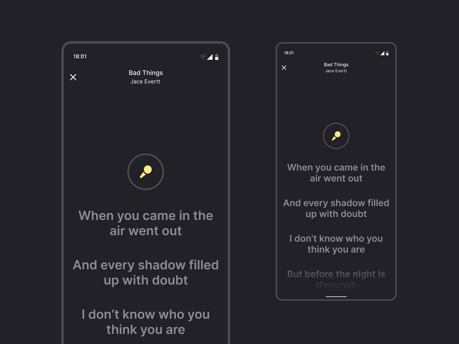 Music app concept design